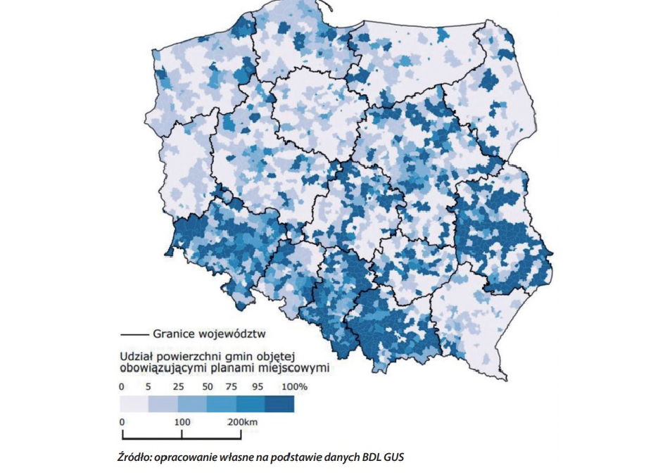 Miejscowe plany zagospodarowania przestrzennego obejmują tylko 31,4 proc. Polski. Jak wypada kujawsko-pomorskie?