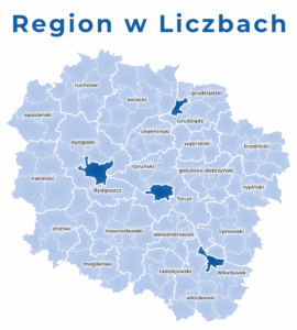 Region w Liczbach - mapa województwa