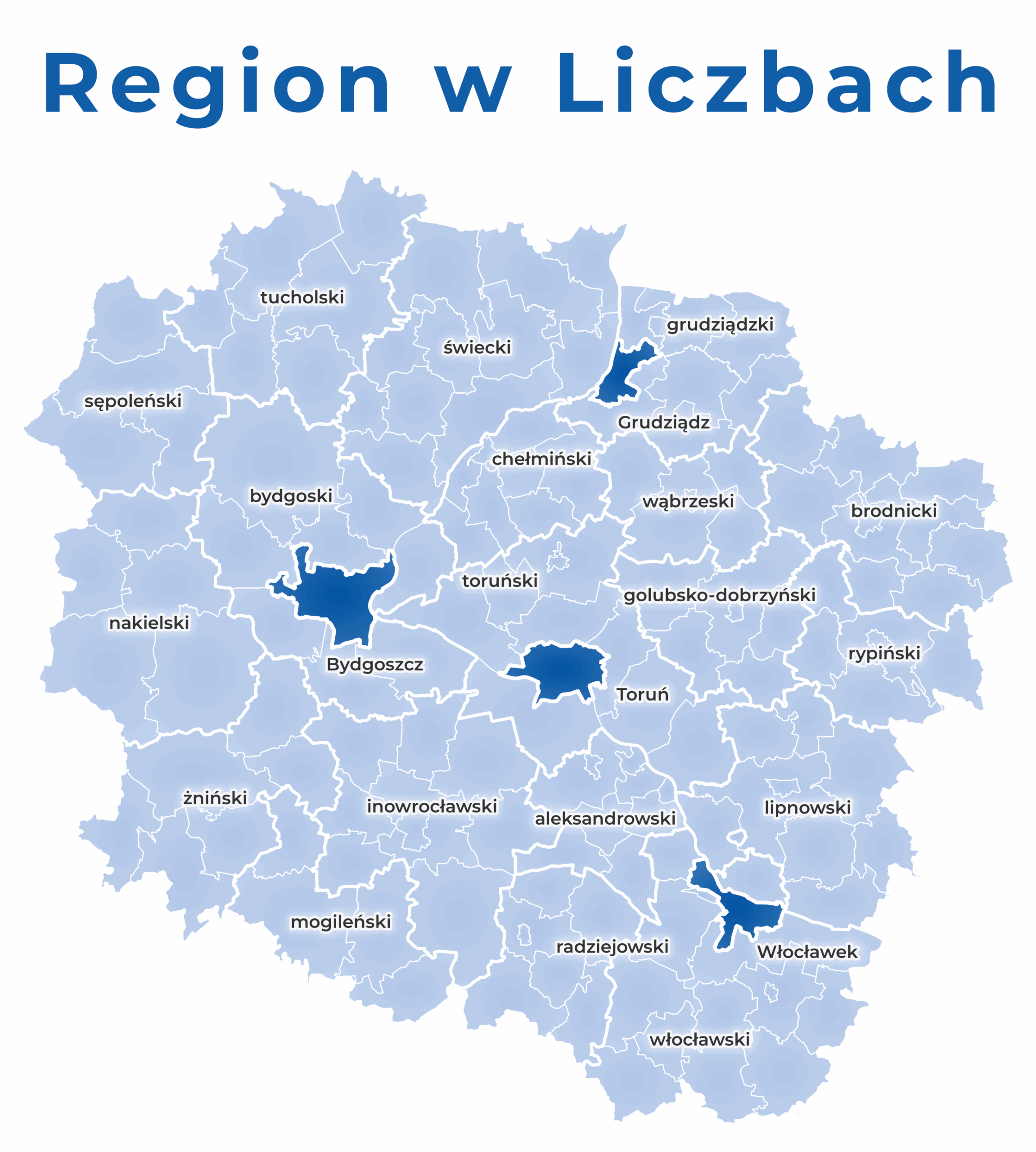 Region w Liczbach - mapa województwa Region w Liczbach - mapa województwa