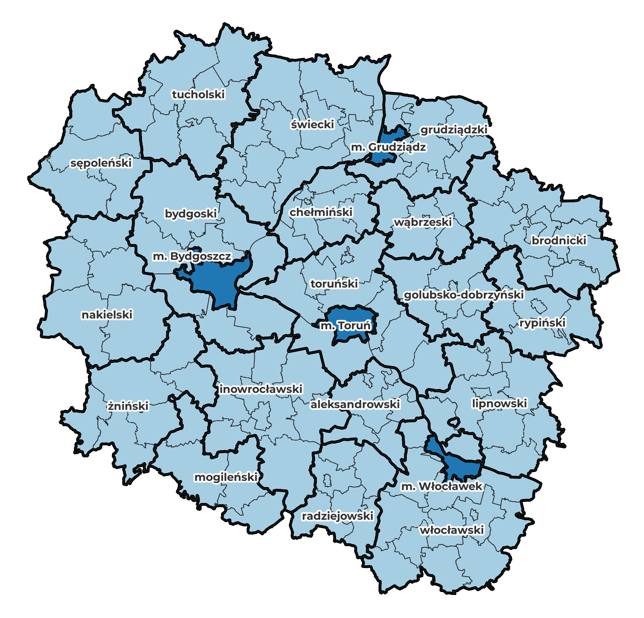 region kujawsko-pomorski (mapa)